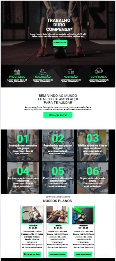 Exemplo de site 2 criado com o método