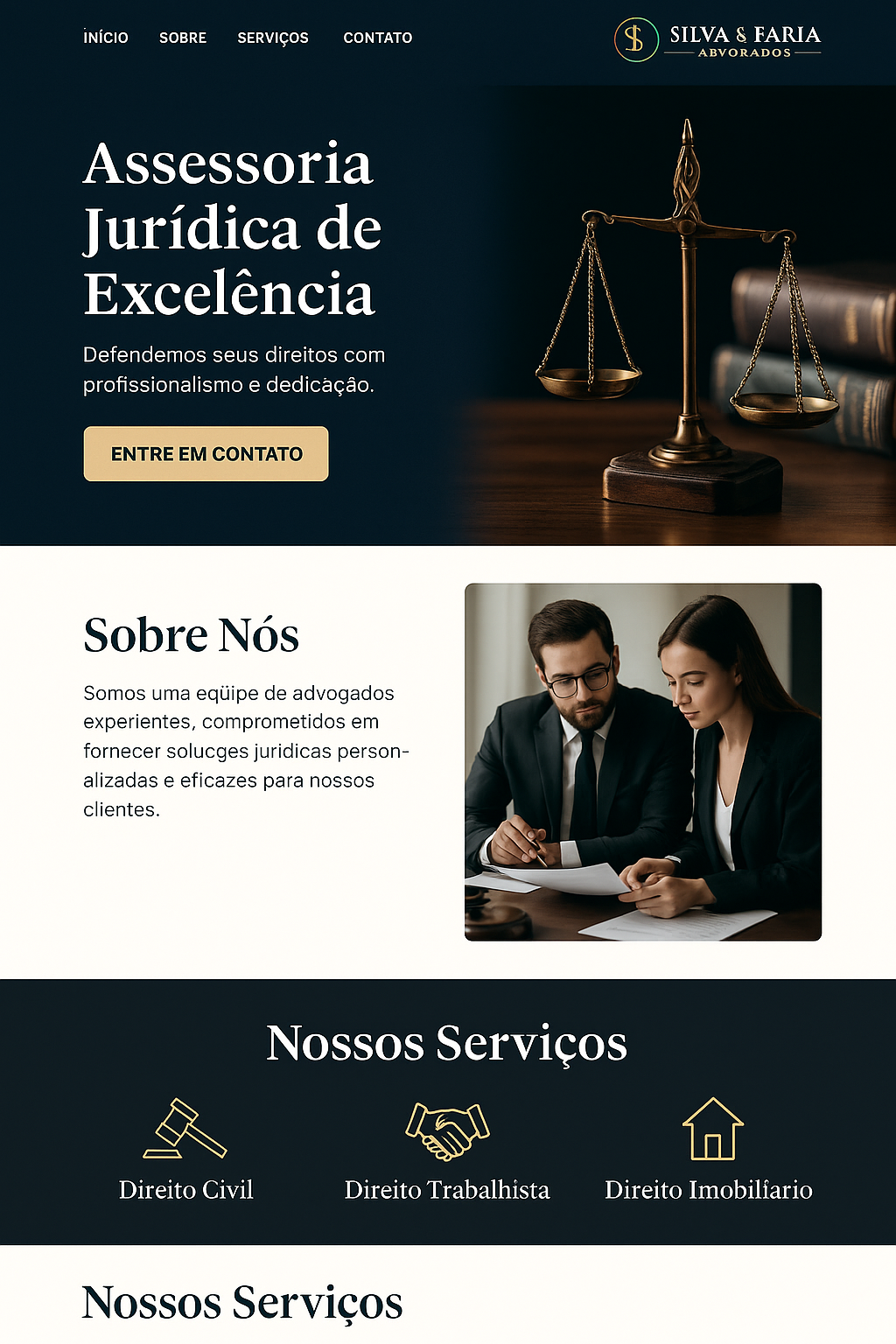 Exemplo de site 5 criado com o método